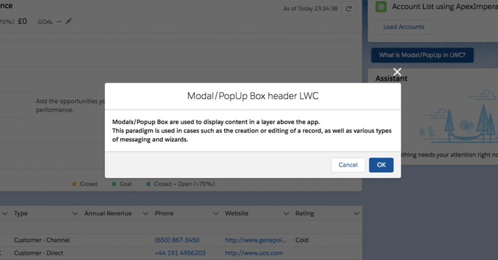 Using Modal/ Popup in Lightning Web Components
