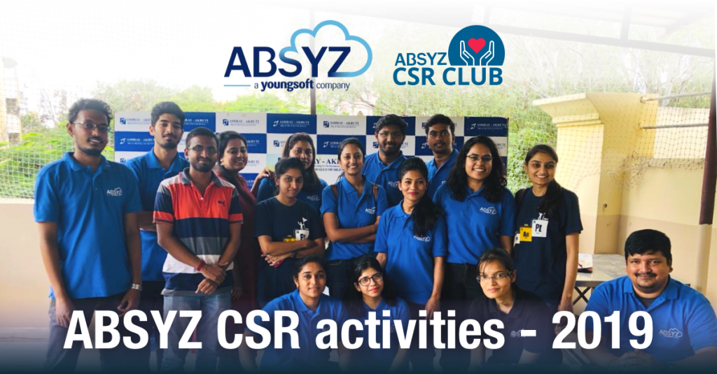 "Giving back” is at the Heart of ABSYZians - ABSYZ CSR