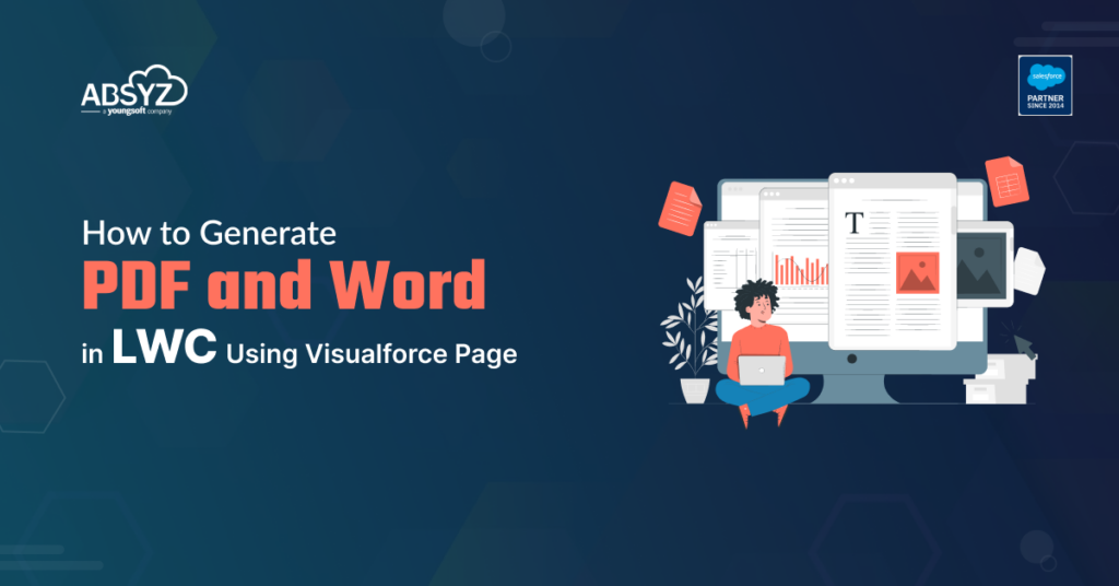 how to generate pdf and word in lwc using visualforce page