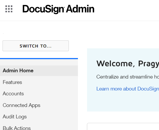 docusign admin