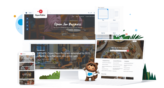 salesforce experience cloud open for business