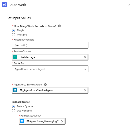 4.2 Routing Messages From Agentforce Agent to Live Agent